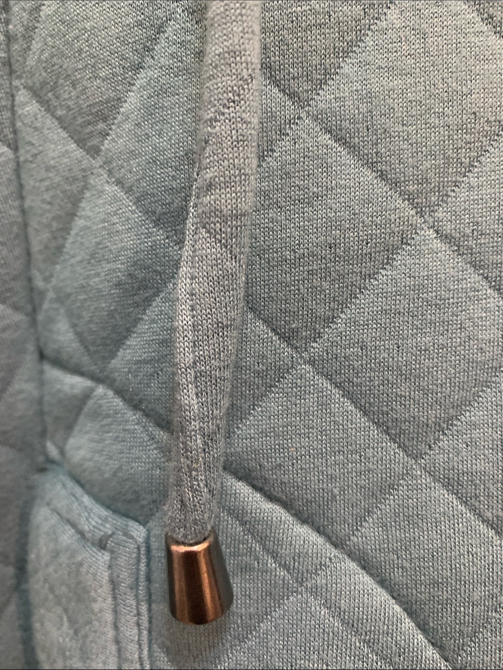 Cristian Siriano 3x Quilted Hooded Coatigan in Teal Blue - Picture 9 of 9